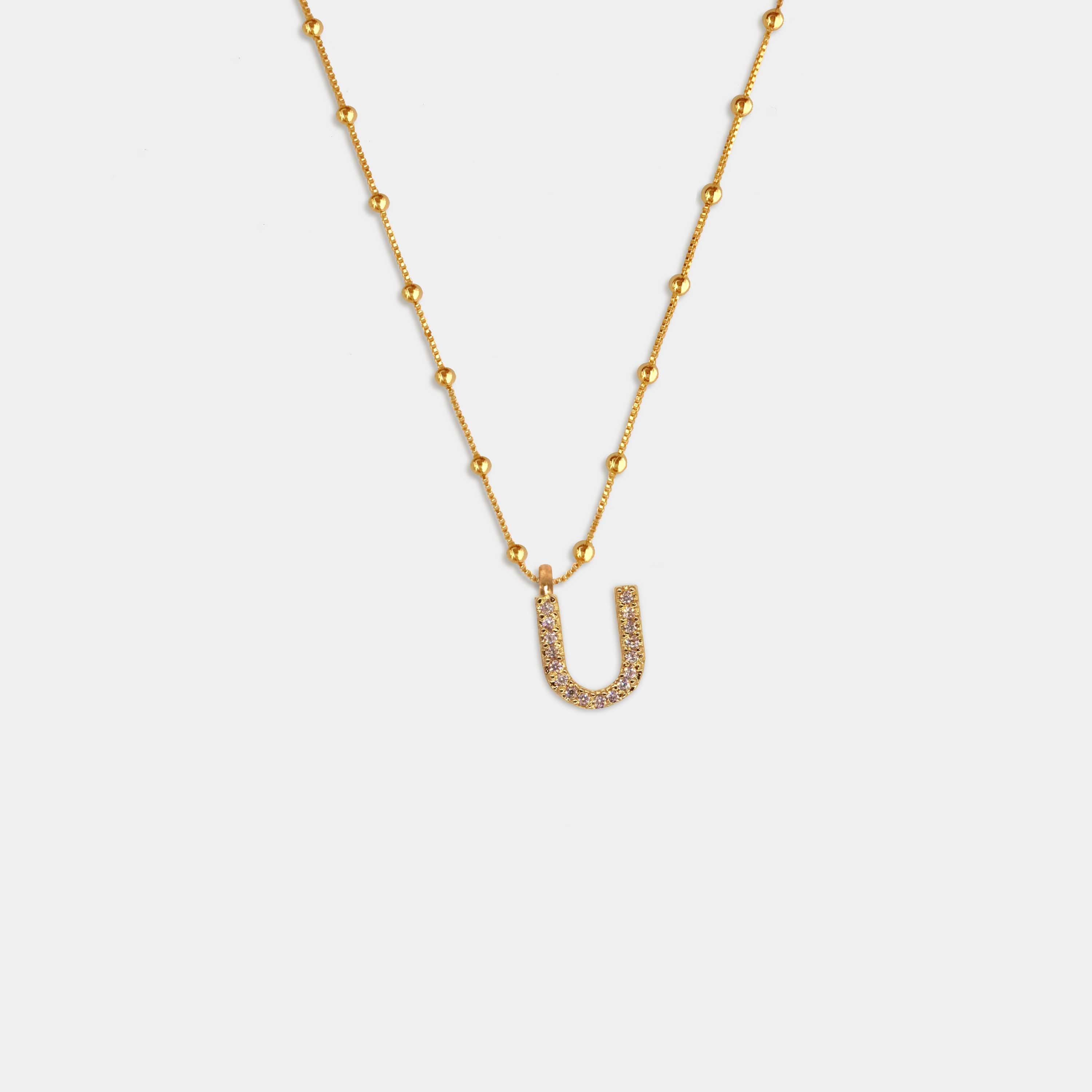 (WH) Collar Shine Letter