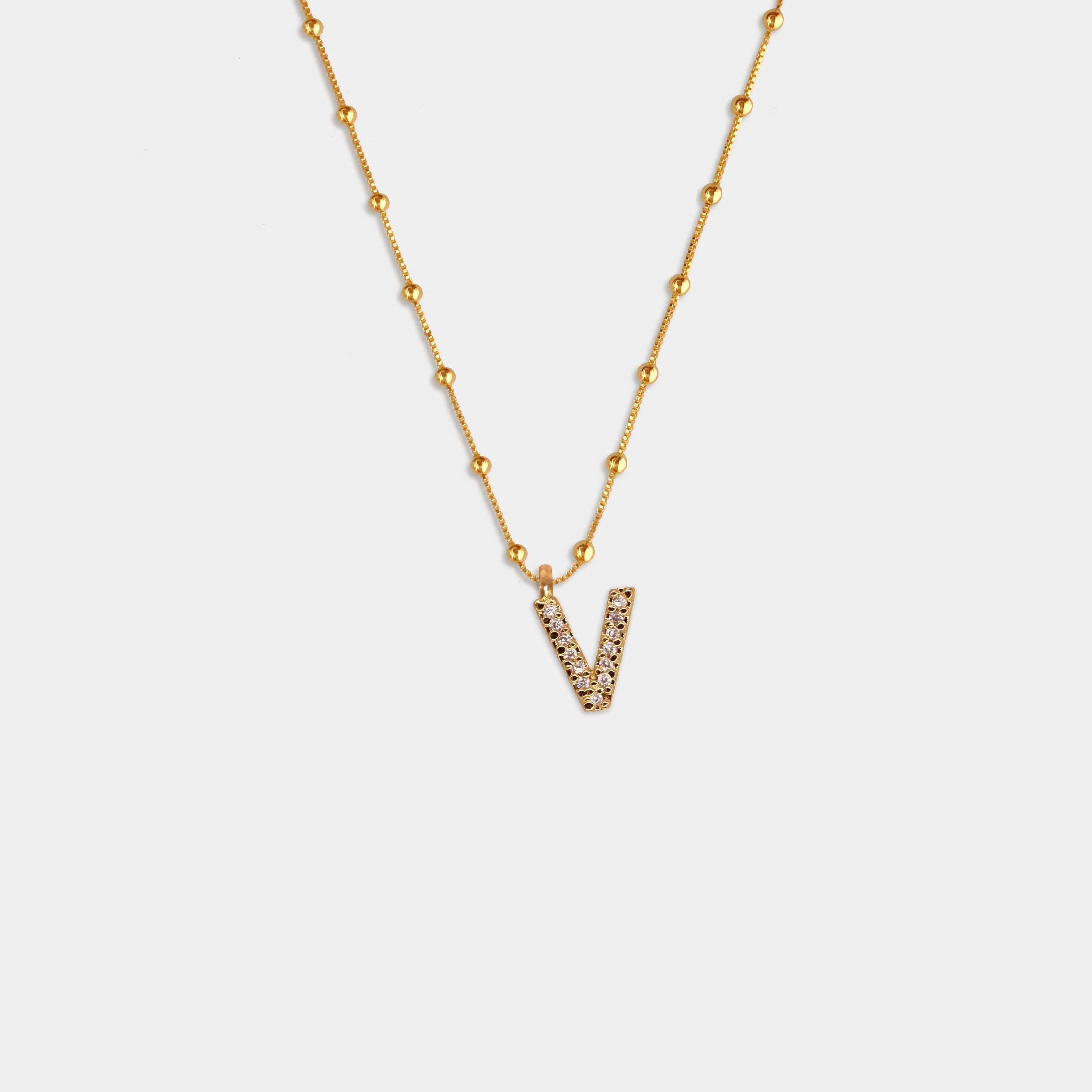 (WH) Collar Shine Letter