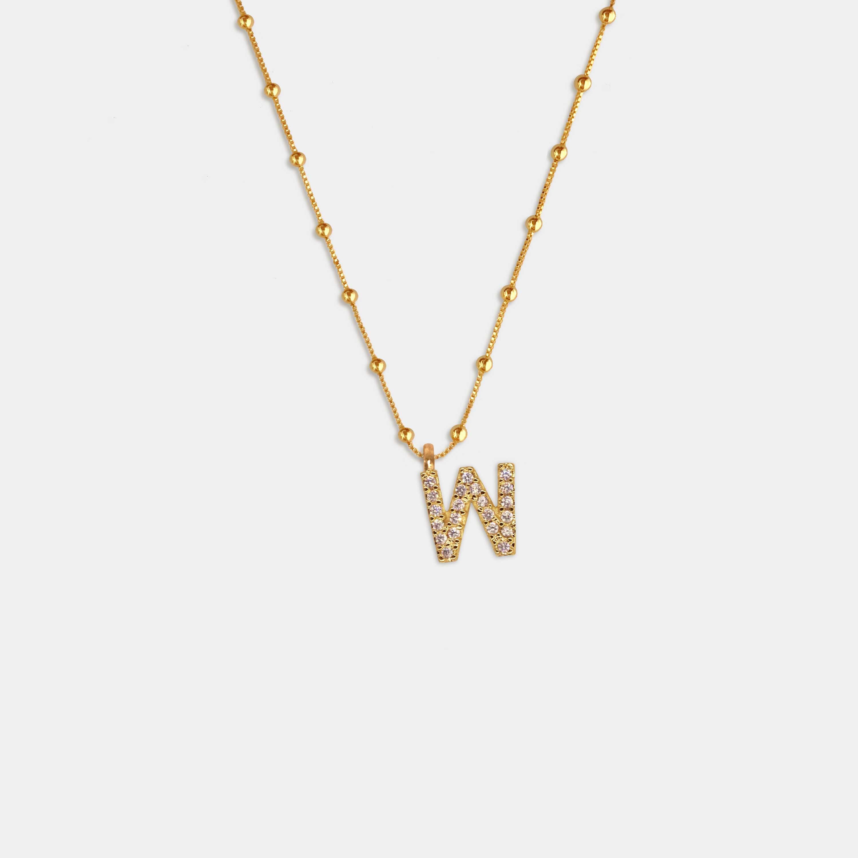 (WH) Collar Shine Letter