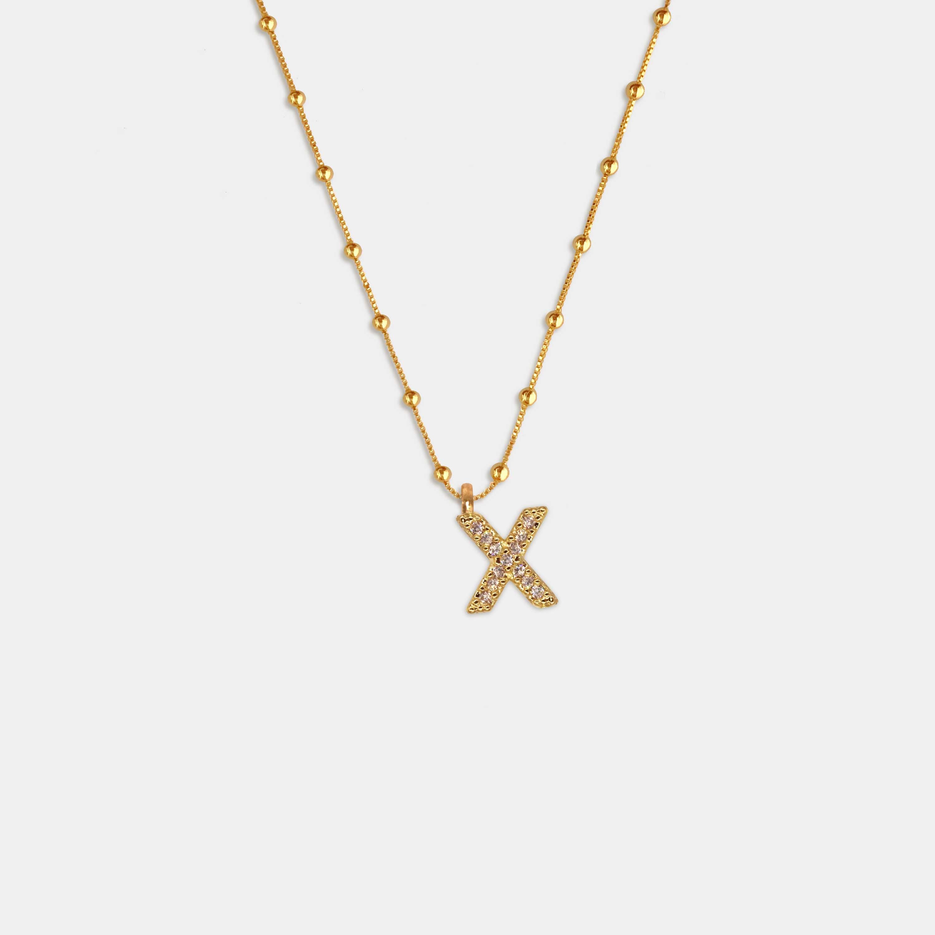 (WH) Collar Shine Letter