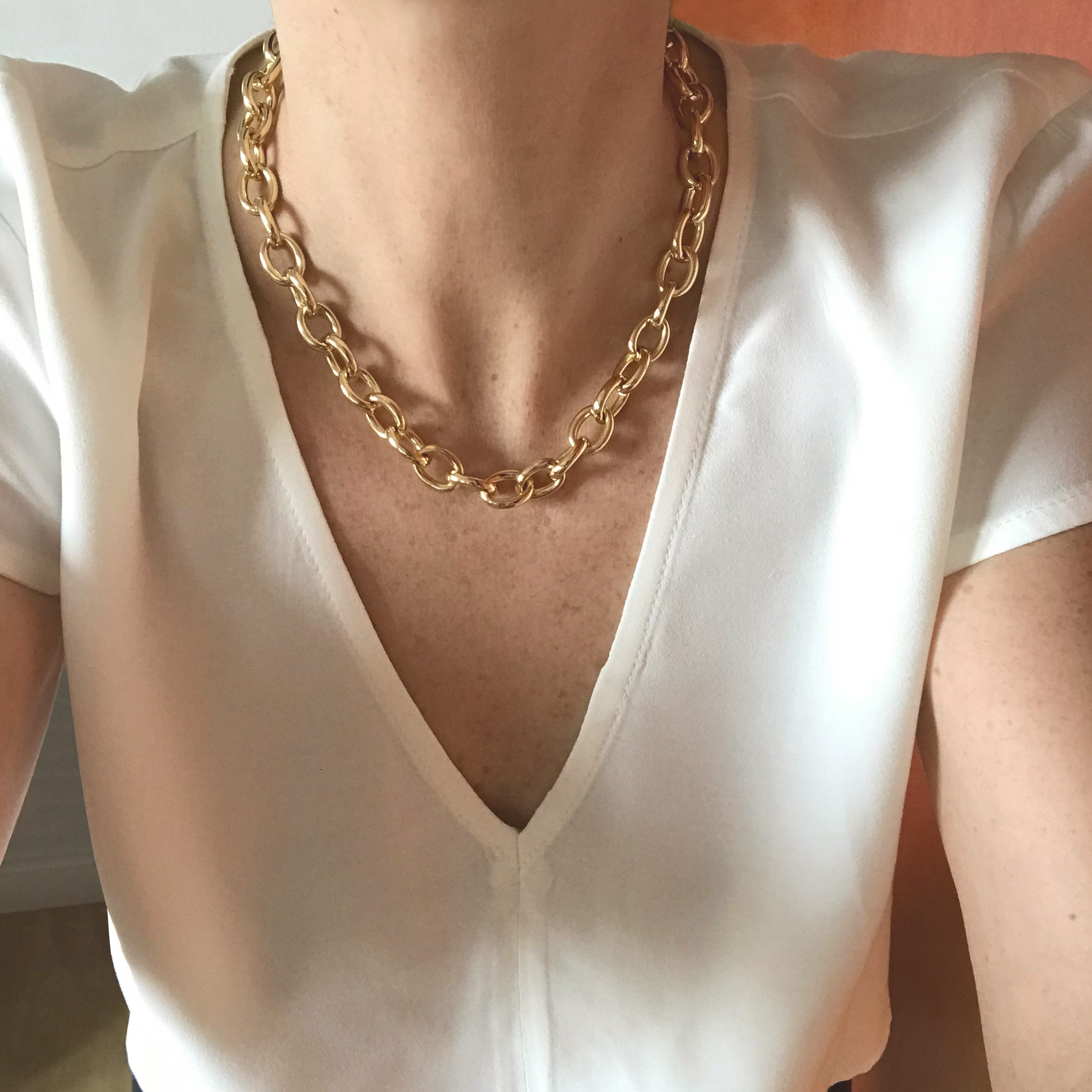 (WH) Collar Oval Links