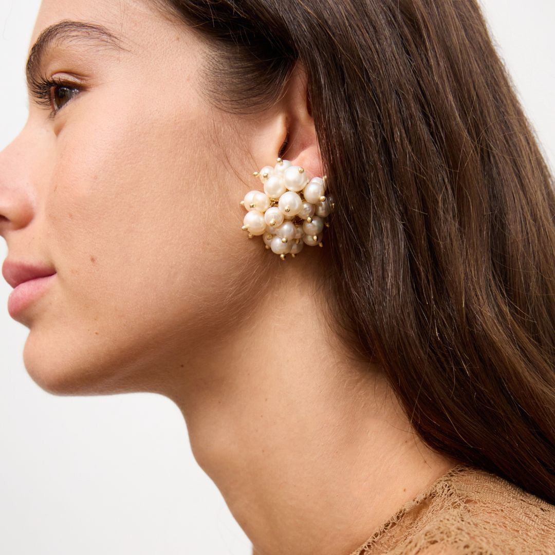 (WH) Pendientes Bunch of Pearls