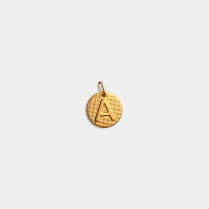 Medal Letter Pendant