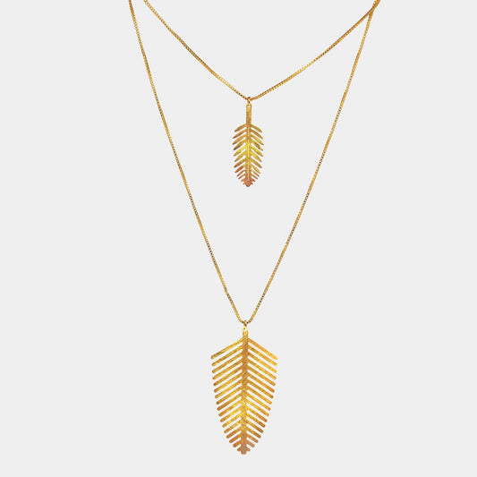 Double Fern necklace
