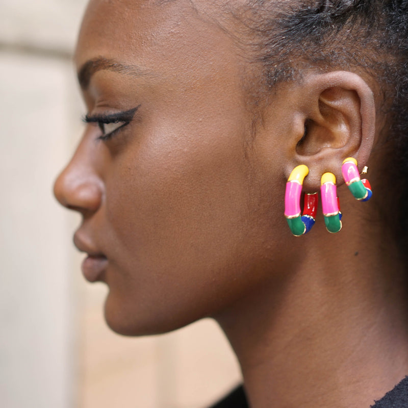 Pink Bill earrings